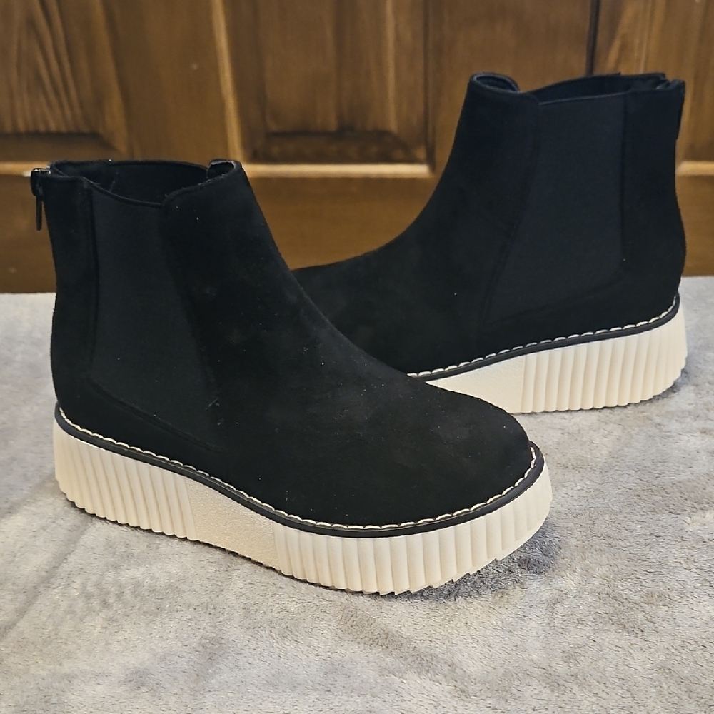 Black Platform Ankle Boots